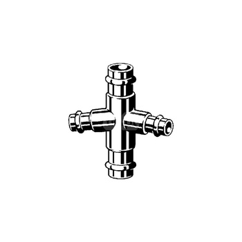 Czwórnik VIEGA 2247 brąz, 22 mm x 15 mm x 22 mm x 15 mm, mz x mz x mz x mz