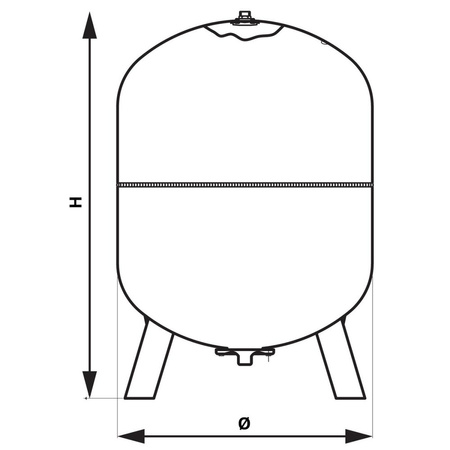 Naczynie RV400 do CO stojące