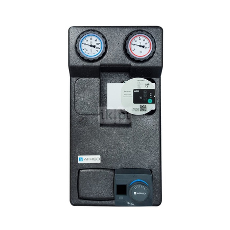 Grupa pompowa AFRISO PrimoTherm 180-2 DN25 GP 3-WM-R Vario GZ x GW 1 1/2'' x 1'', z zaworem mieszającym, z izolacją, z pompą obiegową