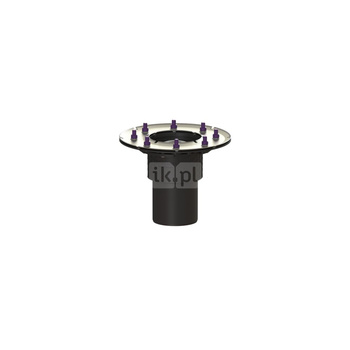 Korpus wpustu Ecoguss DN 100, odpł. pionowy, z kołnierzem dociskowym