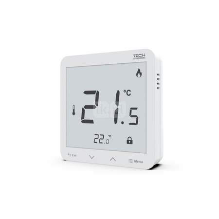 Bezprzewodowy regulator pokojowy biały, model R-8s PLUS