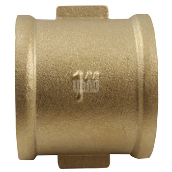 Mufa AGAFLEX, mosiądz, 1/2'' (gw x gw)