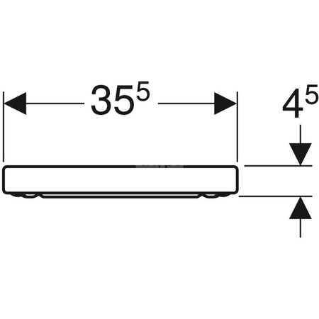 Deska sedesowa GEBERIT iCon duroplast, kolor: biały, kolor zawiasu: stal nierdzewna