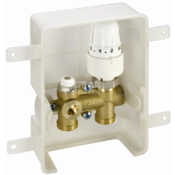 KOMBIBOX RTL 3/4" GZ, rozeta z tworzywa sztucznego /biała/