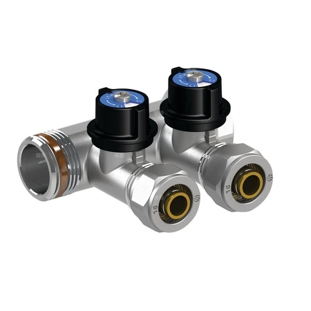 Moduł rozdzielacza antykamienny, 3/4 GZ x 3/4 GW, 3 x 16