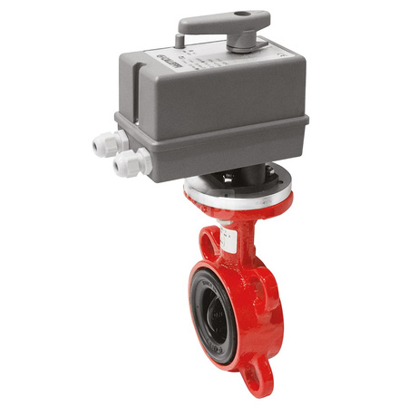 Przepustnica kołnierzowa z siłownikiem Dn 80 230 V