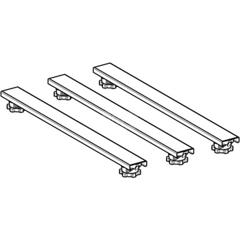Zestaw nóg i trawersów do brodzików kamienno-żywicznych Geberit, do 140 cm, 3Tr700, wysokość 6-12 cm
