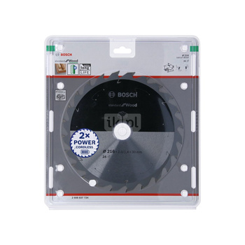 Ostrze do piły tarczowej bezprzewodowej Standard for Wood 250 x 2,2 / 1,6 x 30 T24