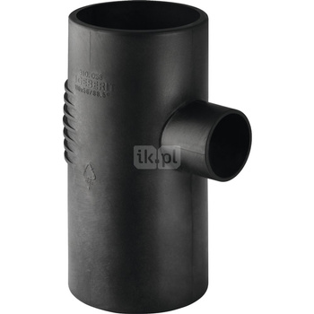 Trójnik GEBERIT Silent-db20 88.5' polietylen 75 mm (króciec z tworzywa sztucznego do spawania/zgrzewania x króciec z tworzywa sztucznego do spawania/zgrzewania x króciec z tworzywa sztucznego do spawania/zgrzewania)