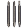3-częściowy zestaw podwójnych końcówek wkręcających, mieszany (S, PH, PZ) S0,6x4,5-S1,0x5,5, PH1-PH2, PZ1-PZ2, 60 mm