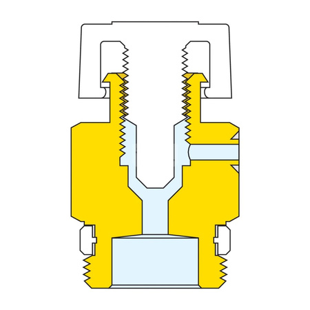 Ręczny zawór odpowietrzający do grzejników. Gwint z uszczelką PTFE 1/4" GZ