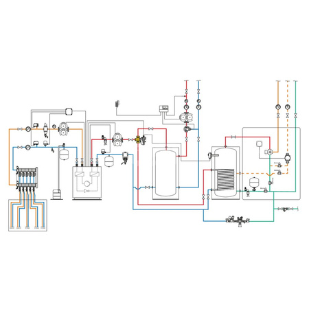 Trójdrożny zawór kulowy z siłownikiem. Z izolacją dla instalacji grzewczych i chłodniczych 1 1/4", czas zadziałania 50s