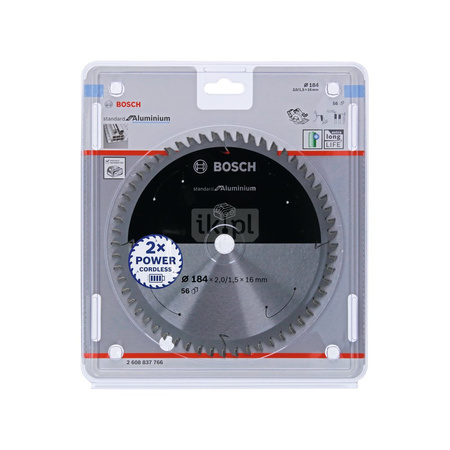 Ostrze do piły tarczowej bezprzewodowej Standard for Aluminium 184 x 2 / 1,5 x 20 T56