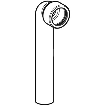 Kolano przyłączeniowe 90G d=40mm krótkie z kielichem, Biały-alpin