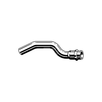 Łuk Sanpress VIEGA 2327 Jednoczęściowy, stal nierdzewna (Stan surowy) / stal nierdzewna, 22 mm (kw x mz) z uszczelką