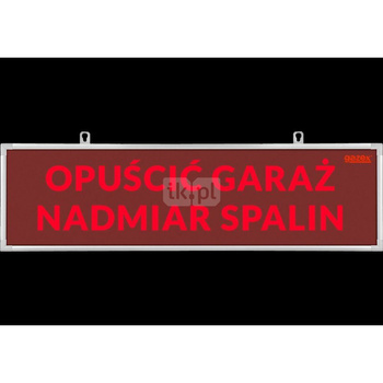 Tabl. ostrzeg. dwust TP-4.ds/H5, "UWAGA! NADMIAR SPALIN", wbud cicha syren, zasil 230V