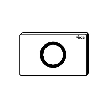 Przycisk do WC ekspozycyjny Prevista Visign for Public 12 nr wzoru 8635.19 płytka maskująca: stal nierdzewna biały błyszczący