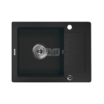 Deante Zorba Zlewozmywak 1-komorowy z krótkim ociekaczem - grafitowy