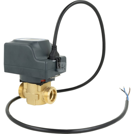 2-drogowy zawór strefowy AZV 443, DN20, G1", Kvs 10, 230 V AC, NC