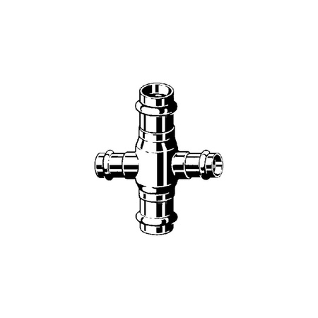 Czwórnik VIEGA 2244 brąz, 18 mm x 15 mm x 18 mm x 15 mm, mz x mz x mz x mz