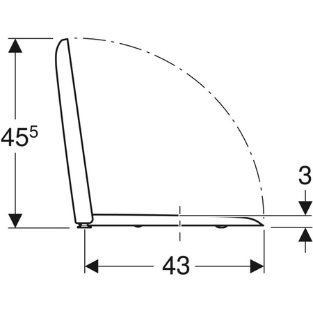 Deska sedesowa Geberit iCon Square
