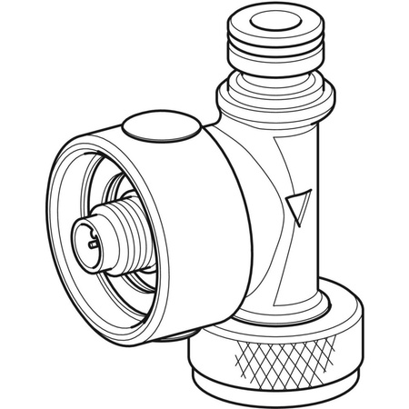 Wewnętrzny czujnik przepływu do spłuczki podtynkowej, do zw i cw