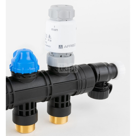 Siłownik termoelektryczny 24 V AC/DC, NC, funkcja sterowania ręcznego AFRISO TSA-02 FO gwint M30x1,5 mm