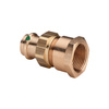 Złącze przejściowe Sanpress VIEGA 2262 Jednoczęściowy, brąz (Stan surowy) / brąz, 28 mm, 3/4'' (mz x gwm), 63 mm
