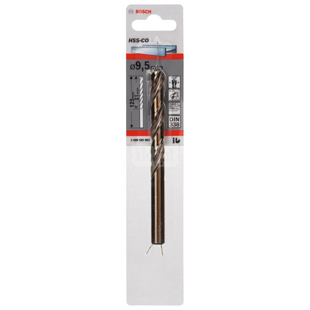 WIERTŁO STAND. HSS-CO 135'9,5/81MM