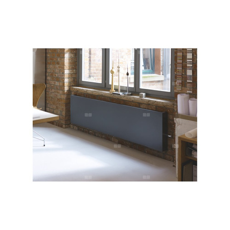 Grzejnik konwektorowy ZEHNDER Lateo, wym. 400 x 2000 mm, kolor biały, moc 1045 W