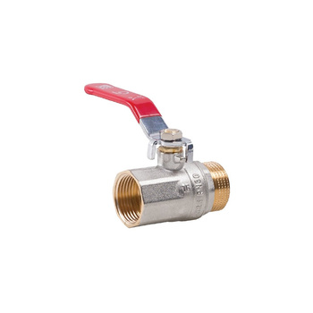 Zawór kulowy PERFEXIM KX03 mosiądz niklowany, PN30 3/4'' gz x gw, uchwyt: dźwignia