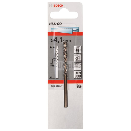 WIERTŁO STAND. HSS-CO 135'4,1/43MM