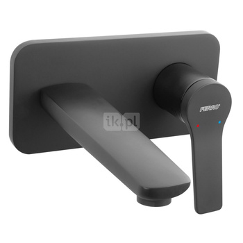 Bateria umywalkowa FERRO STRATOS, czarny