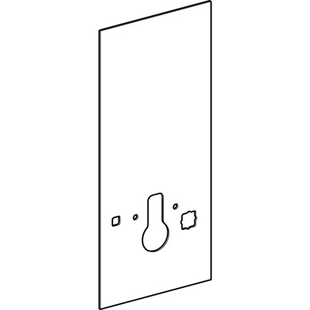 Pokrycie przednie Monolith WC 114, AqC, czarny