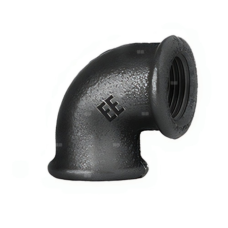 Kolano 90' redukcja ODLEWNIA ZAWIERCIE A1/6/90 żeliwo (czarne) 2'' x 1'' (GW x GW)