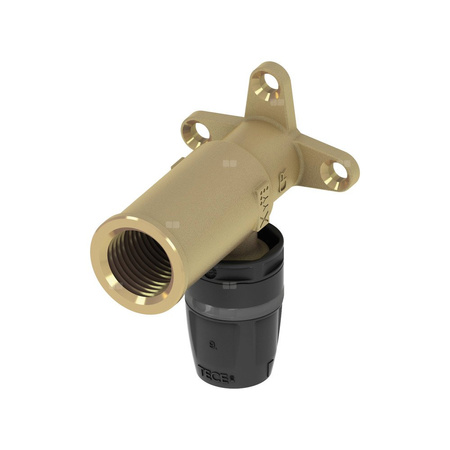 Kolano naścienne 90' TECE logo naścienne długie Dwuczęściowy, mosiądz, 16 mm x 1/2'' (pz x GW)