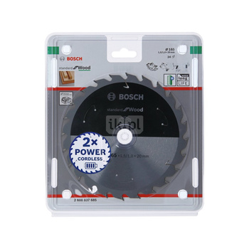 Ostrze do piły tarczowej bezprzewodowej Standard for Wood 165 x 1,5 / 1 x 20 T48