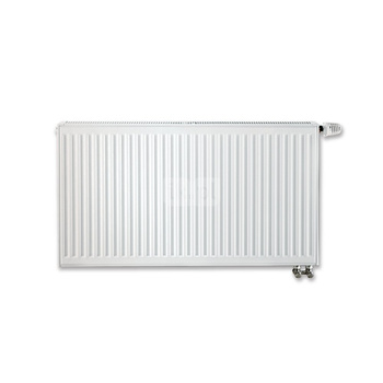 Grzejnik panelowy Termo Teknik, moc 934 W, zasilany z dołu z wbud. zaworem termostatycznym, mocowanie typu Monclack grzejnik odwracalny