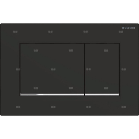 Przycisk uruchamiający Geberit Sigma30, przedni, czarny mat, easy-to-clean