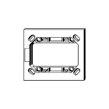 Rama podstawy Visign for More 100 tworzywo sztuczne, nr wzoru 8350.126