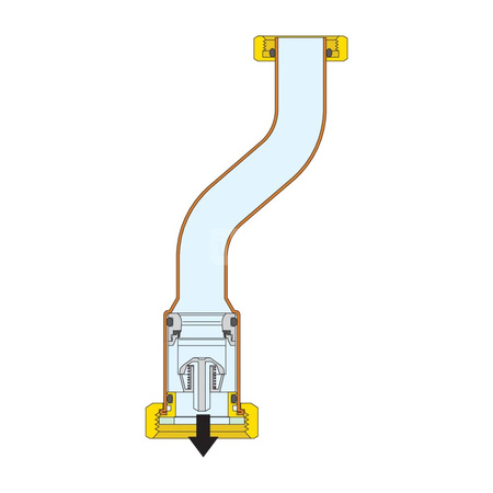 Niecentryczne obejście różnicowe ze stałą nastawą 25 kPa 1" nakrętka x 3/4" nakrętka