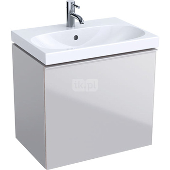 Dolna szafka pod umywalkę Acanto, B60, z 1 szufladą i 1 szufladą wewnętrzną, krótka, syfon oszczędzający przestrzeń, sand mat