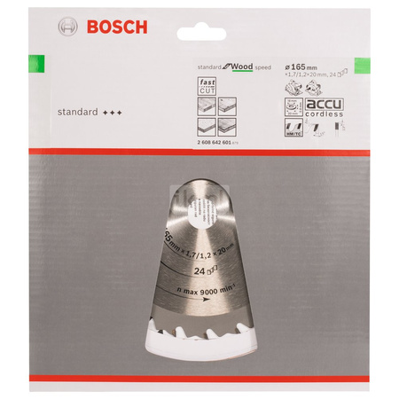 Tarcza pilarska Speedline Wood CIRCULAR SAW BLADE #165X1.7X20X24T