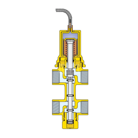 Zawór upustowy bezpieczeństwa termicznego z działaniem pozytywnym z automatycznym dopełnianiem 1/2'' 100stC