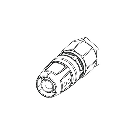 Złączka TECE logo trzyczęść., mosiądz, 16 mm (pz x pz)