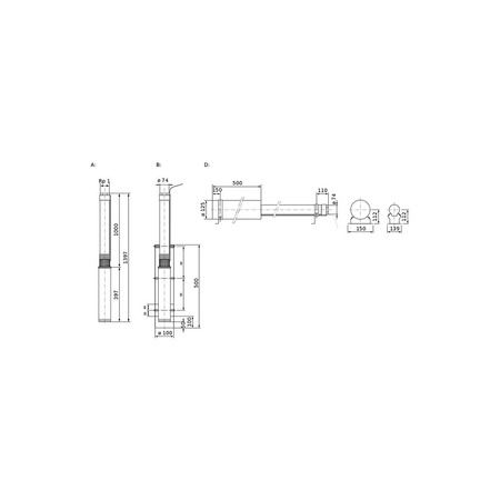 Pompa głębinowa WILO Sub TWU 3-0130 3F częstotliwość 50 Hz, moc 0.75 kW 2.9 A, prędkość obrotowa 2800 obr/min