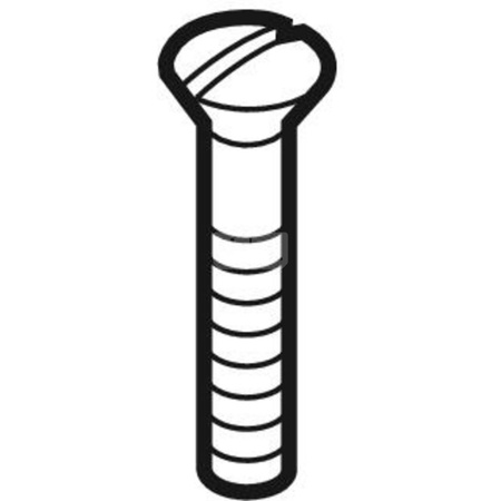 Śruba z łbem stożkowym M6x50-Ms-niklowana