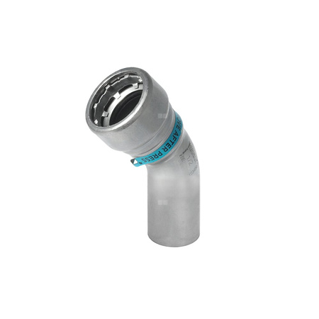 Łuk 45' SANHA Heavy Steel Press, stal (Cynk/nikiel), 1'' (zw x GW)