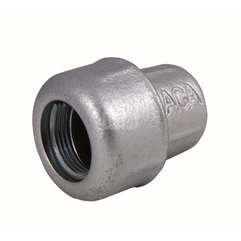 Złączka zaciskowa na bosy koniec rury stalowej oraz niebieskiej (PE) z gwintem zewnętrznym Kolano, Rozmiar: 3/4"