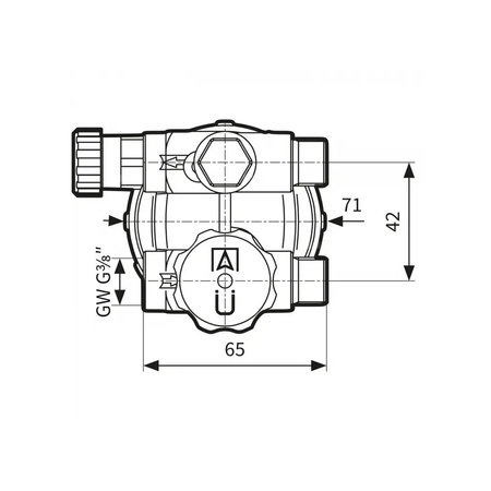 Filtr olejowy AFRISO R500Stjednorurowy z powrotem fi 3/8''/3/8'' GW x GZ, z wkładem stalowym, maks. przepływ 250 l/h